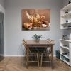 Home Gifts/wall-art/Framed Canvas Wall Art Decor Bread Painting, Still Life Bread in Basket