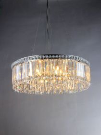 Crystal Pendant Lamp with Chrome Finish