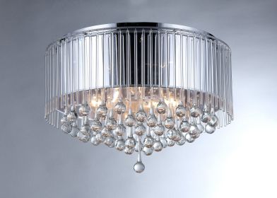 Robin Chrome-finish Crystal Chandelier