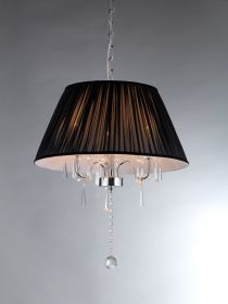 Black Shade Crystal Chandelier