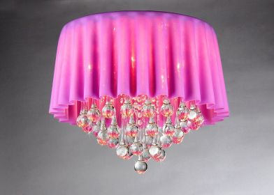 Lavender Curtain Crystal Chandelier
