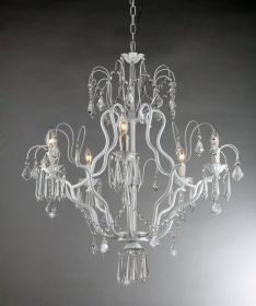 Courtney White Wrought Chandelier