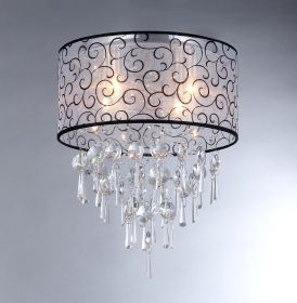 Spiraling Crystal Chandelier