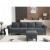 [NEW ARRIVED] [VIDEO PROVIDED]Convertible Sectional Sofa with Storage,L-shaped sofa,Four-seater sofa