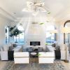 27Inches Ceiling Fan with Lights Remote Control Dimmable LED, 6 Gear Wind Speed Fan Light