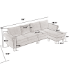 [NEW ARRIVED] [VIDEO PROVIDED]Convertible Sectional Sofa with Storage,L-shaped sofa,Four-seater sofa