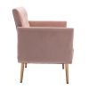 COOLMORE Accent Chair ,leisure single sofa with Rose Golden feet