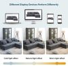 [VIDEO provided][New]87*61"Modern L-shaped Corduroy Sofa with Reversible Chaise,4-seat Upholstered Sectional Indoor Furniture
