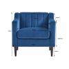 Modern Upholstered Tufted Accent Chair, Velvet Fabric Single Sofa Side Chair
