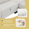 [VIDEO provided] [New] 133*65" Corduroy Modular Sectional Sofa,U Shaped Couch with Armrest Bags,6 Seat Freely Combinable Sofa Bed