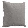 Couch BackThrow Pillows 2 pcs Light Gray 15.7"x15.7" Fabric