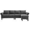 [NEW ARRIVED] [VIDEO PROVIDED]Convertible Sectional Sofa with Storage,L-shaped sofa,Four-seater sofa