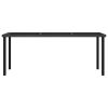 9 Piece Patio Dining Set Poly Rattan Black