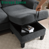 [NEW ARRIVED] [VIDEO PROVIDED]Convertible Sectional Sofa with Storage,L-shaped sofa,Four-seater sofa