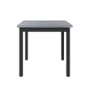 5-Piece Counter Height Dining Set Wood Square Dining Room Table and Chairs Stools w/Footrest & 4 Upholstered high-back Chairs