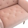 COOLMORE Accent Chair ,leisure single sofa with Rose Golden feet