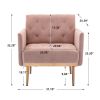 COOLMORE Accent Chair ,leisure single sofa with Rose Golden feet