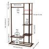 3-in-1 Bamboo Hall Tree, Clothes Rack with Shelves & Shoe Bench, Heavy Duty Clothes Organizer with hanging Rod