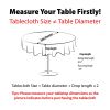 Watercolor Flowers Round Easter Tablecloth Non Iron Stain Resistant Table Cover Diameter 60 inch