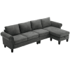 [NEW ARRIVED] [VIDEO PROVIDED]Convertible Sectional Sofa with Storage,L-shaped sofa,Four-seater sofa
