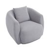 U_Style Upholstered Modern Arm Chair for Living Room and Bedroom, with Pillow