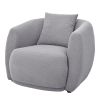 U_Style Upholstered Modern Arm Chair for Living Room and Bedroom, with Pillow
