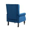 COOLMORE Wood Frame Armchair, Modern Accent Chair Lounge Chair with Sturdy Wood Legs for Living Room Bedroom (Navy)