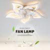 27Inches Ceiling Fan with Lights Remote Control Dimmable LED, 6 Gear Wind Speed Fan Light