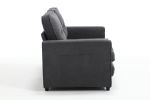 3 Fold Sofa,Convertible Futon Couch sleeper sofabed,Space saving loveseat,Pull Out Couch Bed for Living Room,Dark Gray & Light Gray & Beige