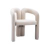 COOLMORE Contemporary Designed Velvet Fabric Upholstered Accent/Dining Chair /Barrel Side Chairs Kitchen Armchair for Living Room set of 2 (Beige Velv