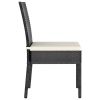 9 Piece Patio Dining Set Poly Rattan Black