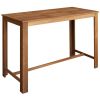 Bar Table and Chair Set 7 Pieces Solid Acacia Wood