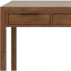 60 Inch Computer Desk with 2 Drawers for Home Office, Writing Table, Workstation, Study Table Furniture, Solid Wood Writing Desk