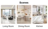Table and chair set, modern minimalism and luxurious white rectangular pattern dining table. Soft and comfortable dining chair, for dining room