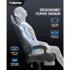 White Gaming Chairs with Footrest, Video Game Chairs for Adults Teens, Lumbar Support Adjustable Recliner Chair(Polar White)