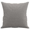 Couch BackThrow Pillows 2 pcs Light Gray 15.7"x15.7" Fabric