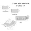 6 Piece Boho Reversible Daybed Set