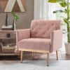 COOLMORE Accent Chair ,leisure single sofa with Rose Golden feet