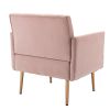 COOLMORE Accent Chair ,leisure single sofa with Rose Golden feet