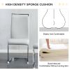 Table and chair set, modern minimalism and luxurious white rectangular pattern dining table. Soft and comfortable dining chair, for dining room