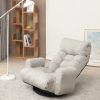 lounge Adjustable head and waist, game chair, lounge chair in the living room, 360 degree rotatable sofa chair,Rotatable seat Leisure Chair deck chair