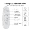 62 In. Black Wood Grain Indoor/Outdoor Ceiling Fan With LED Light and Remote Control