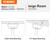 62 In. Black Wood Grain Indoor/Outdoor Ceiling Fan With LED Light and Remote Control