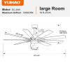 62 In. Black Wood Grain Indoor/Outdoor Ceiling Fan With LED Light and Remote Control
