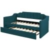 Upholstered Twin Daybed with Trundle,Green(OLD SKU:SM000218AAF)