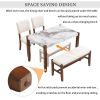 4-Piece Modern Dining Furniture Set, 4-Person Space-Saving Dinette for Kitchen