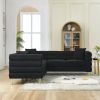 81.5-Inch Oversized Corner Sofa, L-Shaped Sectional Couch, 5-Seater Corner Sofas with 3 Cushions for Living Room, Bedroom, Apartment, Office