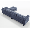 [NEW ARRIVED] [VIDEO PROVIDED]5 Seat Modular Sofa,with Storage Ottoman, Convertible Sectional Sofa, L Shaped Couch , Reversible Chaise ,Riveted sofa