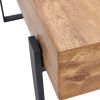 59" Dining Table, Modern Kitchen Table, Rectangular Wooden Dinner Table Top and metal Base for Dining Room, Home Office, Living Room Furniture