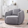 U_Style Upholstered Modern Arm Chair for Living Room and Bedroom, with Pillow